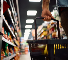 Man shopping
